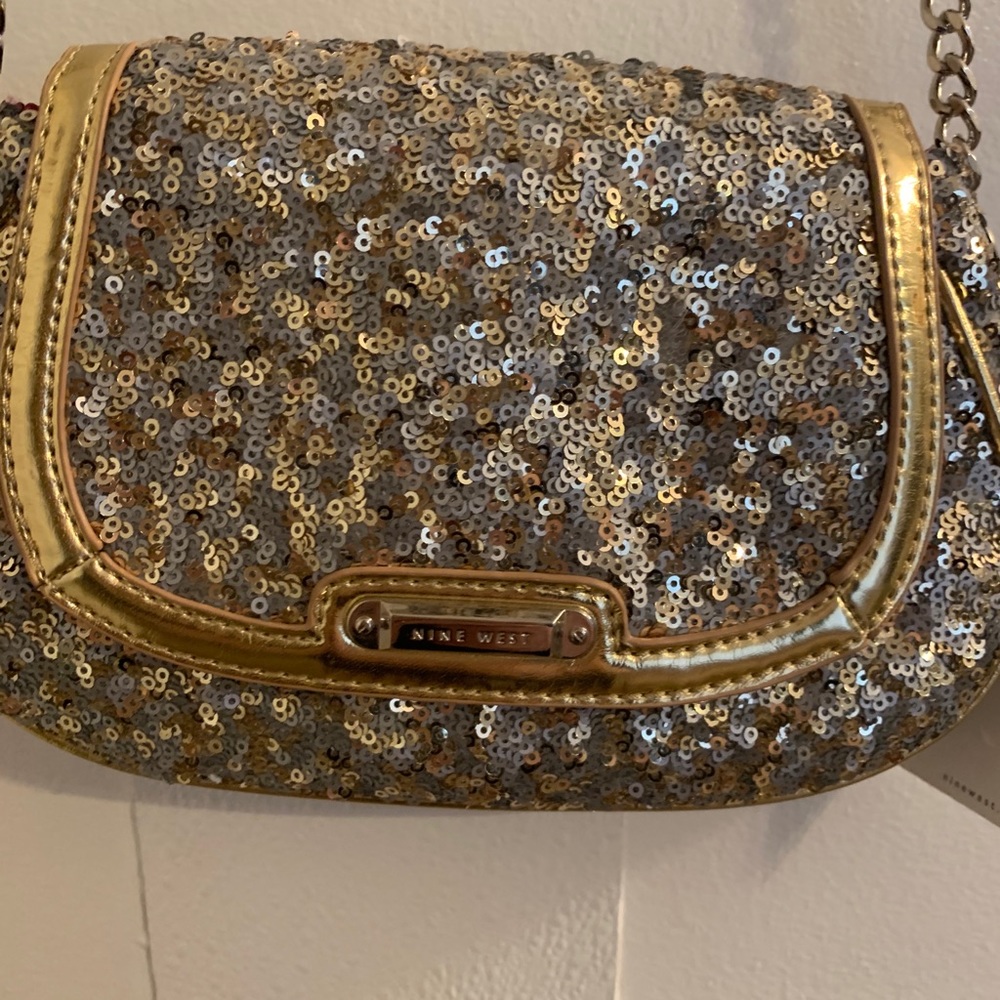 Nine West Shoulder Mini Bag 6” High 8 1/2” Wide.